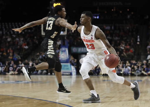 Syracuse tops Wake Forest 73-64 for 1st ACC tourney win