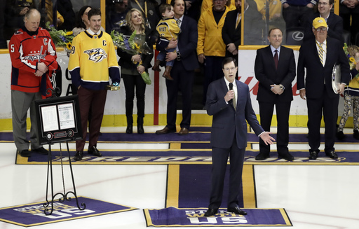 Predators, Bettman honor David Poile for most wins by NHL GM