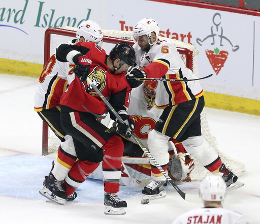 Stajan’s third-period goal leads Flames over Senators 2-1