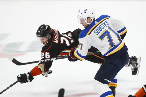 Barbashev leads Blues to 4-2 win over Ducks