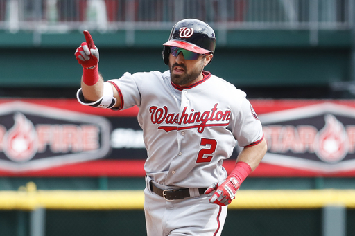 Eaton leads Nationals past Reds 13-7