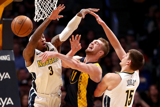 Jokic scores 30, Nuggets hold off Pacers 107-104