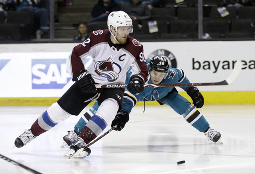 Couture nets go-ahead goal in Sharks 4-2 win over Avalanche
