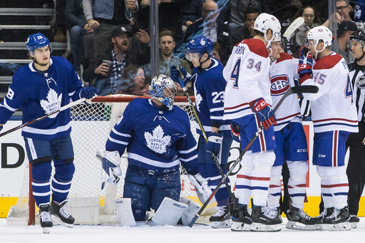 Leafs’ Andersen sets franchise record for wins in a season