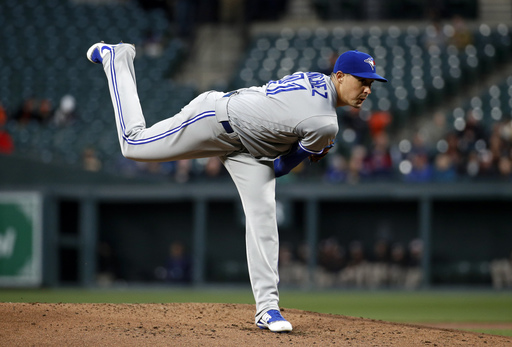 Aaron Sanchez no-hits Orioles through 7 innings