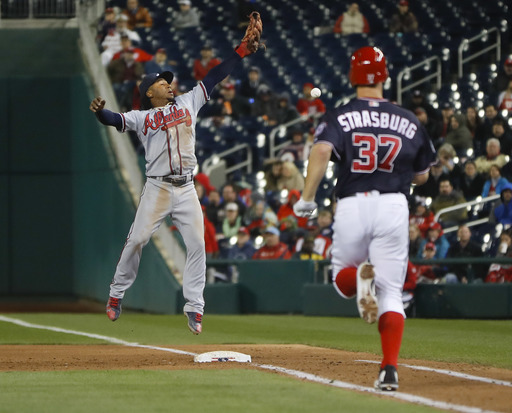 Strasburg’s 8 scoreless innings help Nats stymie Braves