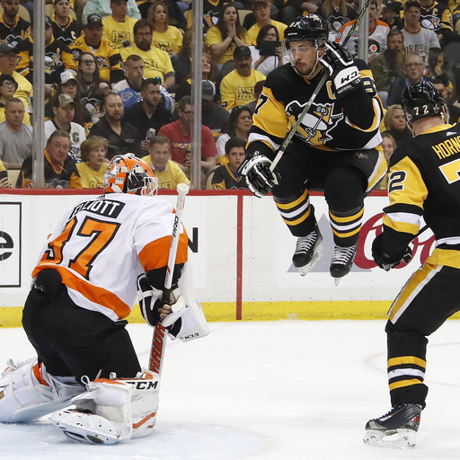 Flyers beat Penguins 5-1 to tie first-round series