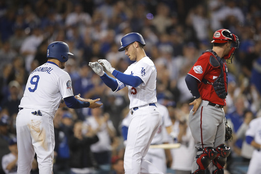 Dodgers back Ryu with 3 HRs in 4-0 win over Nationals