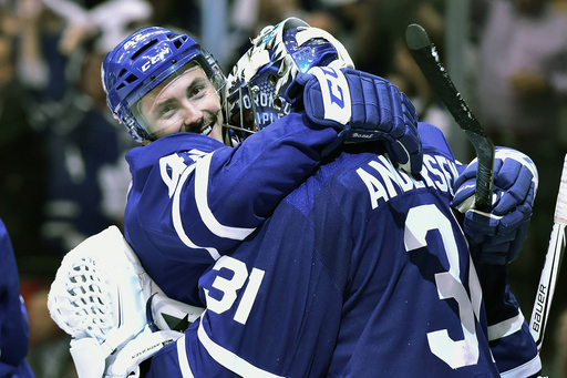 Andersen helps Maple Leafs beat Bruins 3-1 to force Game 7