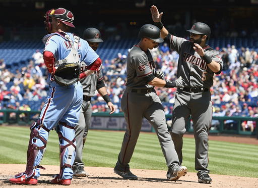 Diamondbacks power past Phillies 8-2