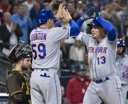 DeGrom, Cabrera lead Mets to 5-1 victory against Padres