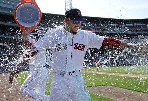 Betts homers 3 times as Red Sox beat Royals 5-4