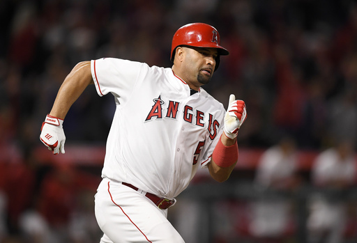 Trout, Pujols, Upton HRs power Angels’ 10-7 win over Orioles