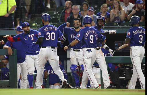 Mazara 5 RBIs as Rangers win 11-5 over Red Sox and Price