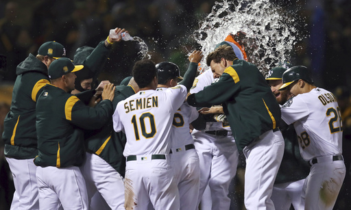 Davis homers in 12th as Athletics top Orioles 2-0