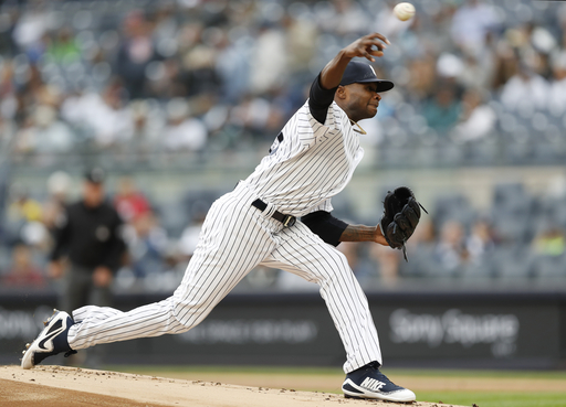 German throwing no-hitter for Yanks vs Indians in 1st start