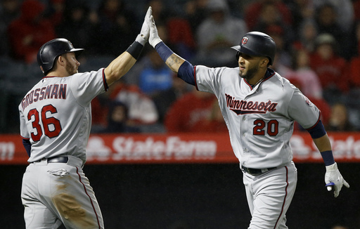 Rosario homers twice, Twins rally in ninth, beat Angels 5-4