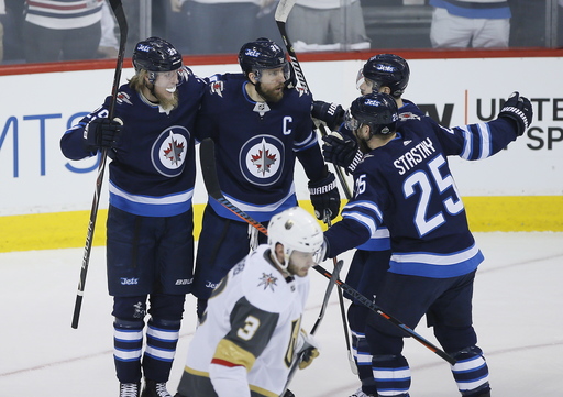 Jets jump on Golden Knights early, open series with 4-1 win