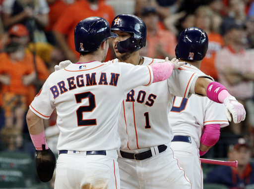 Keuchel's 7 shutout innings lead Astros over Rangers 6-1 (May 13, 2018)