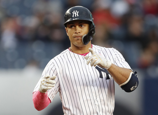 Stanton 4 for 4 with HR, Severino pitches Yanks past A’s 6-2