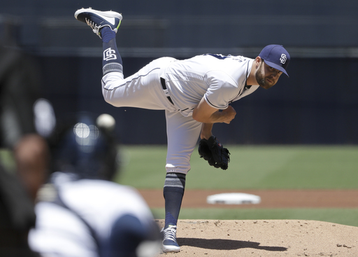 Padres’ Jordan Lyles perfect through 6 innings vs Rockies