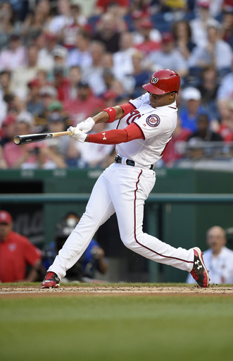 Soto, 19, hits 3-run HR in 1st start as Nats top Padres 10-2