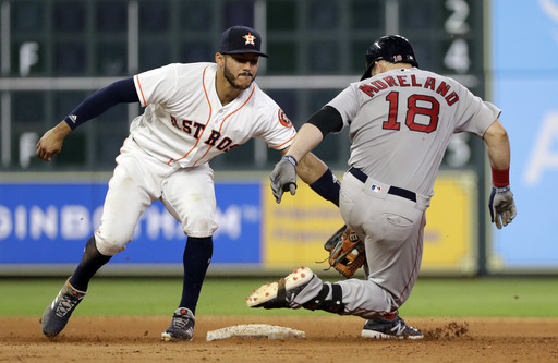 Moreland, Benintendi homer in Boston 9-3 win over Astros