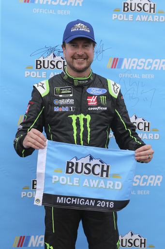 Kurt Busch wins pole at Michigan, second of season