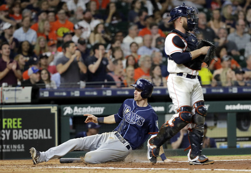 Houston’s win streak ends at 12 games with 2-1 loss to Rays