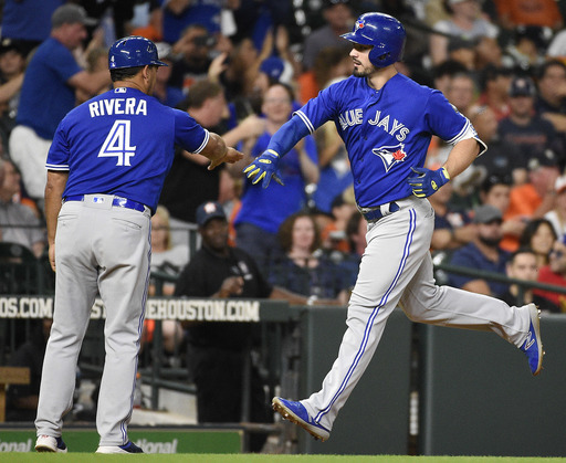 Granderson homers twice to help Jays over Astros 6-3