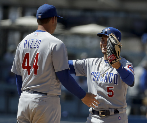 Rizzo has huge day; Cubs rip Dodgers’ bullpen in 11-5 win