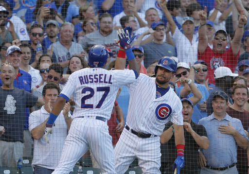 Russell hits slam, Cubs power back for 10-6 win over Twins