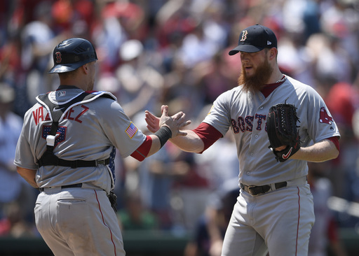 Bradley, Red Sox complete sweep, Nationals fall below .500