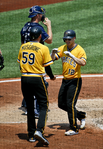 Bell’s double in 10th gives Pirates 5-game sweep of Brewers