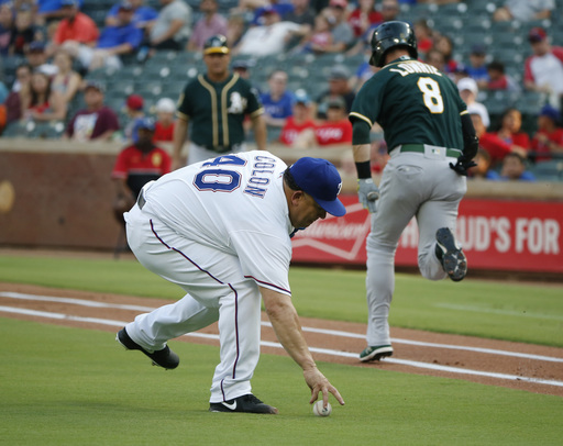 Cahill gets 1st win since April; A’s beat Colon, Rangers 7-6