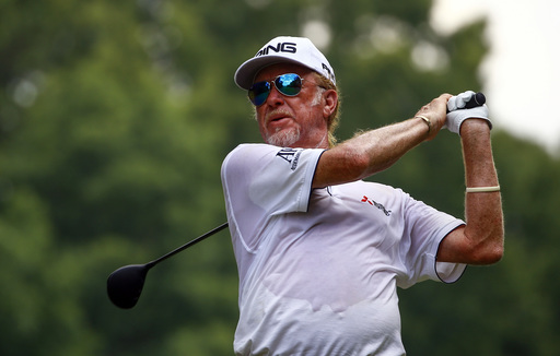 Jimenez, Ames setting the pace at Senior British Open