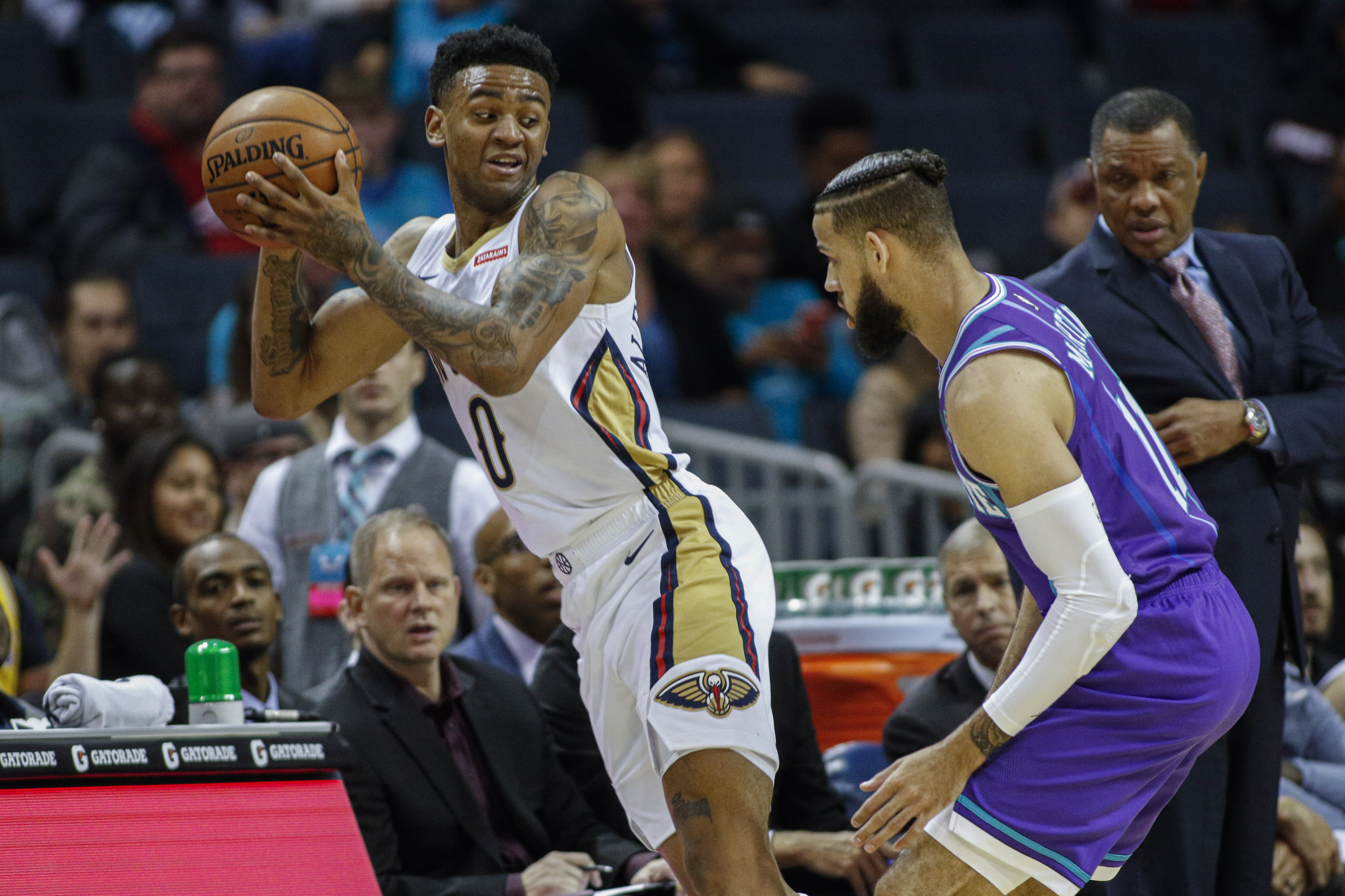 Pelicans overcome 26 turnovers to beat Hornets 115-110