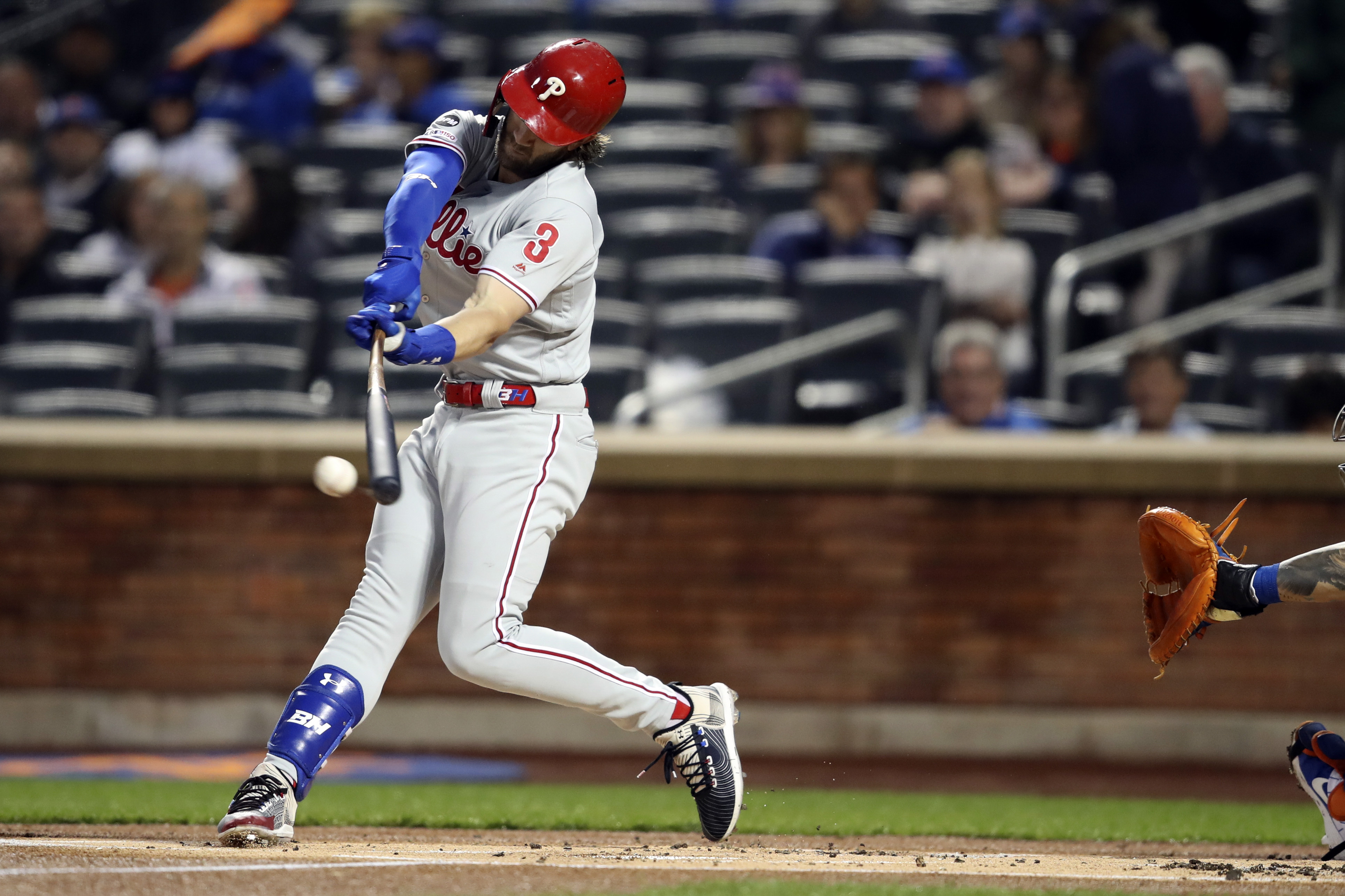Phillies star Harper again out of lineup with injured hand
