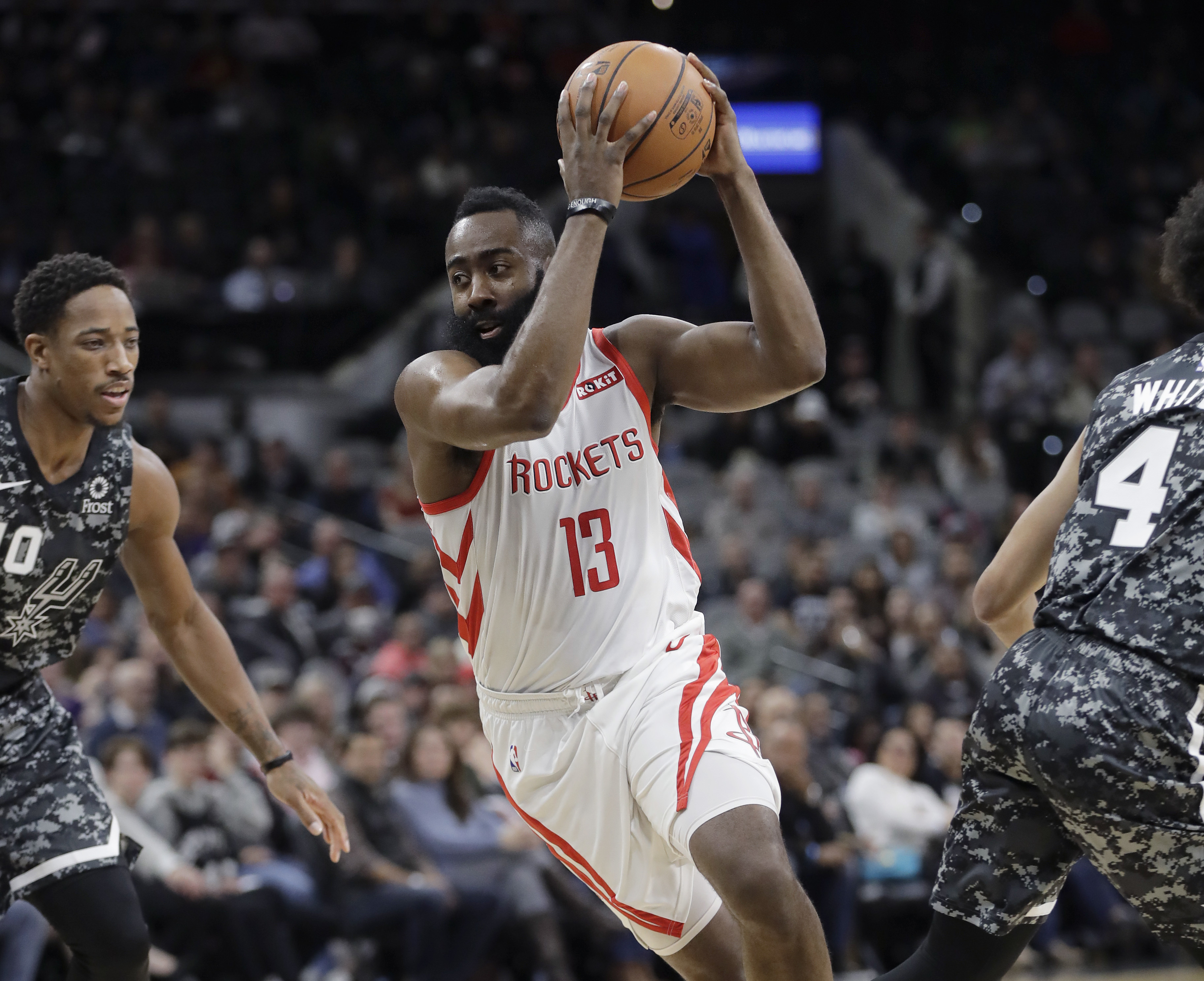 Harden leads Rockets to 1st home win, 115-103 over Pacers