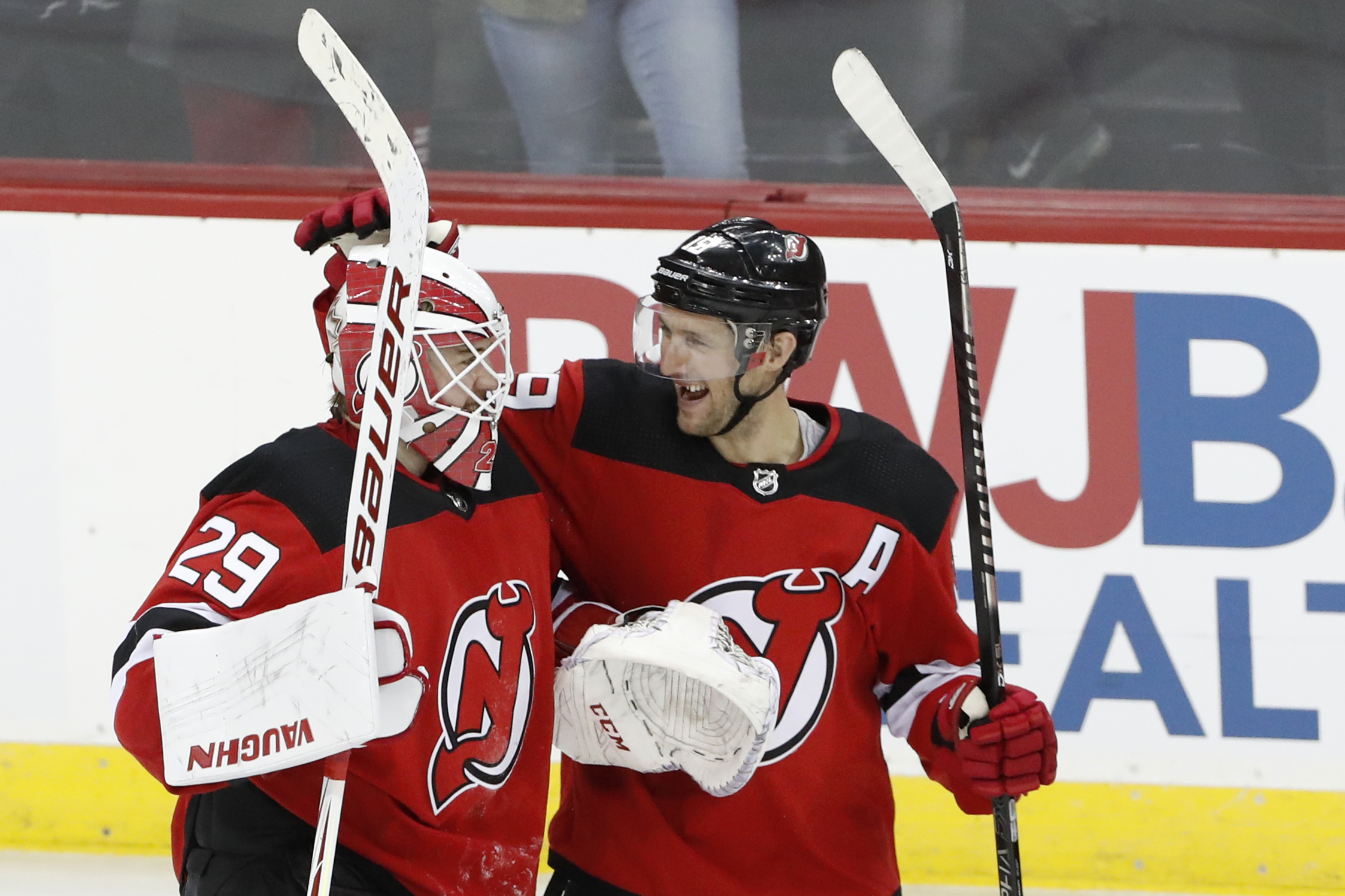 Devils slip past Bruins with 3-2 win in a shootout