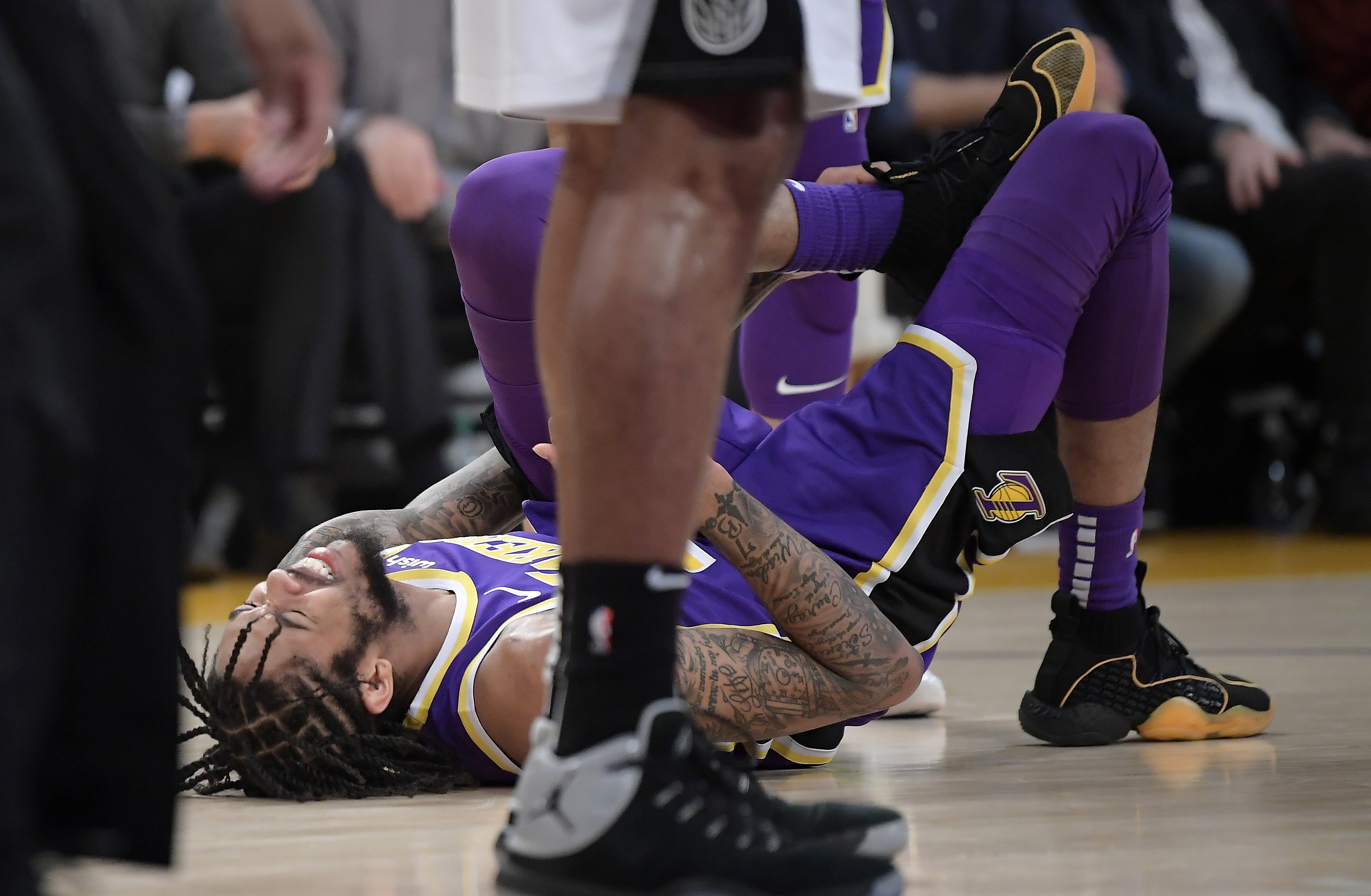 Brandon Ingram skips Lakers' 2-game trip with sprained ankle