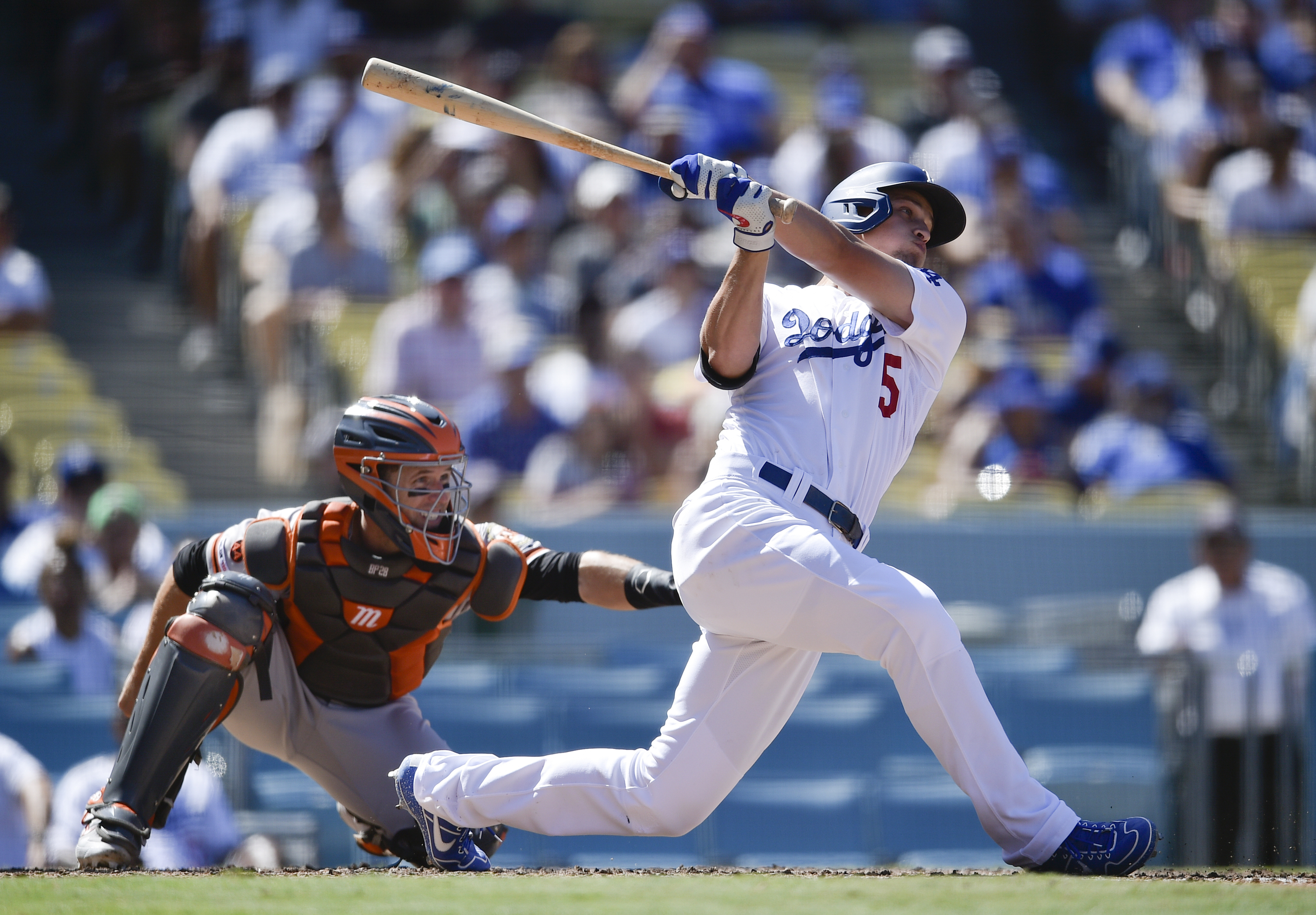 Dodgers beat Giants 5-0, magic number at 2 for NL West