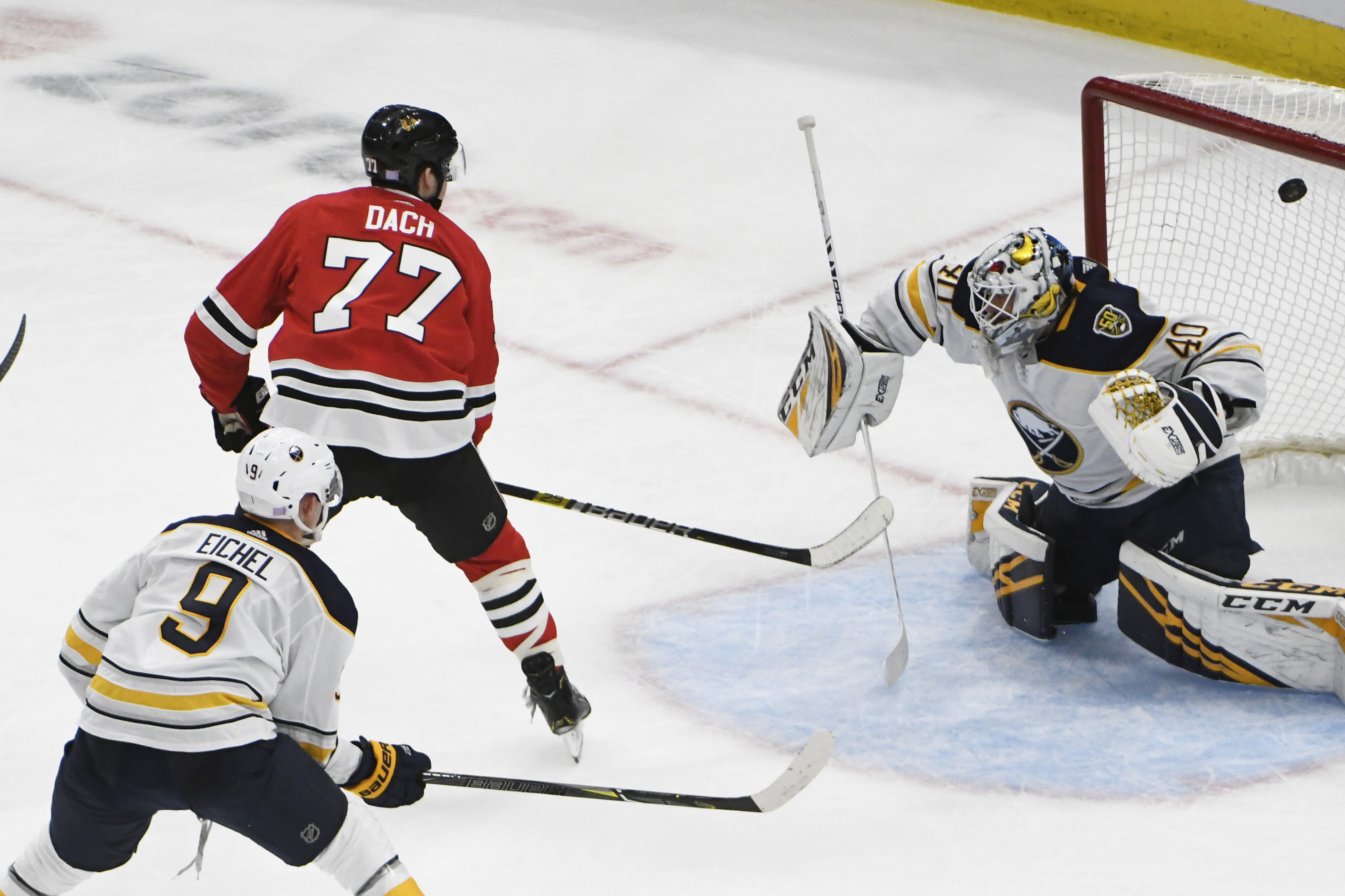 Kane, Dach lead Blackhawks past Sabres 4-1