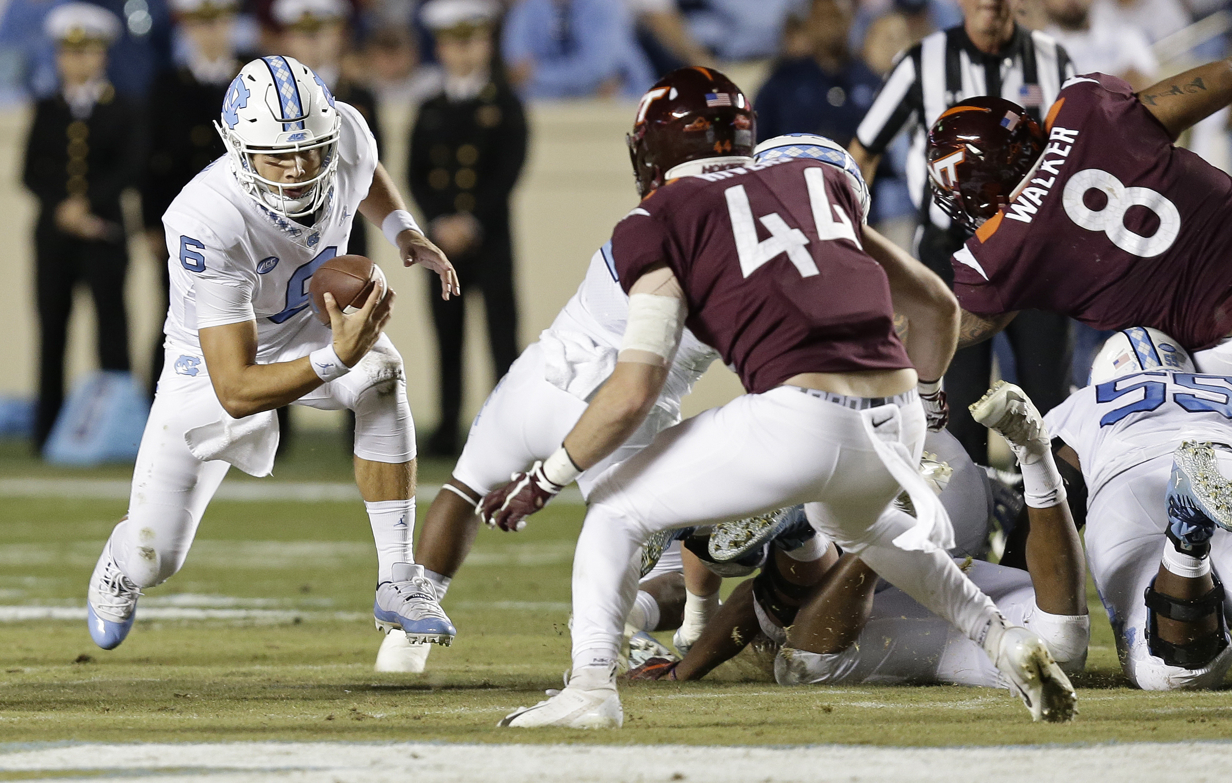 Virginia Tech rallies to beat North Carolina 22-19