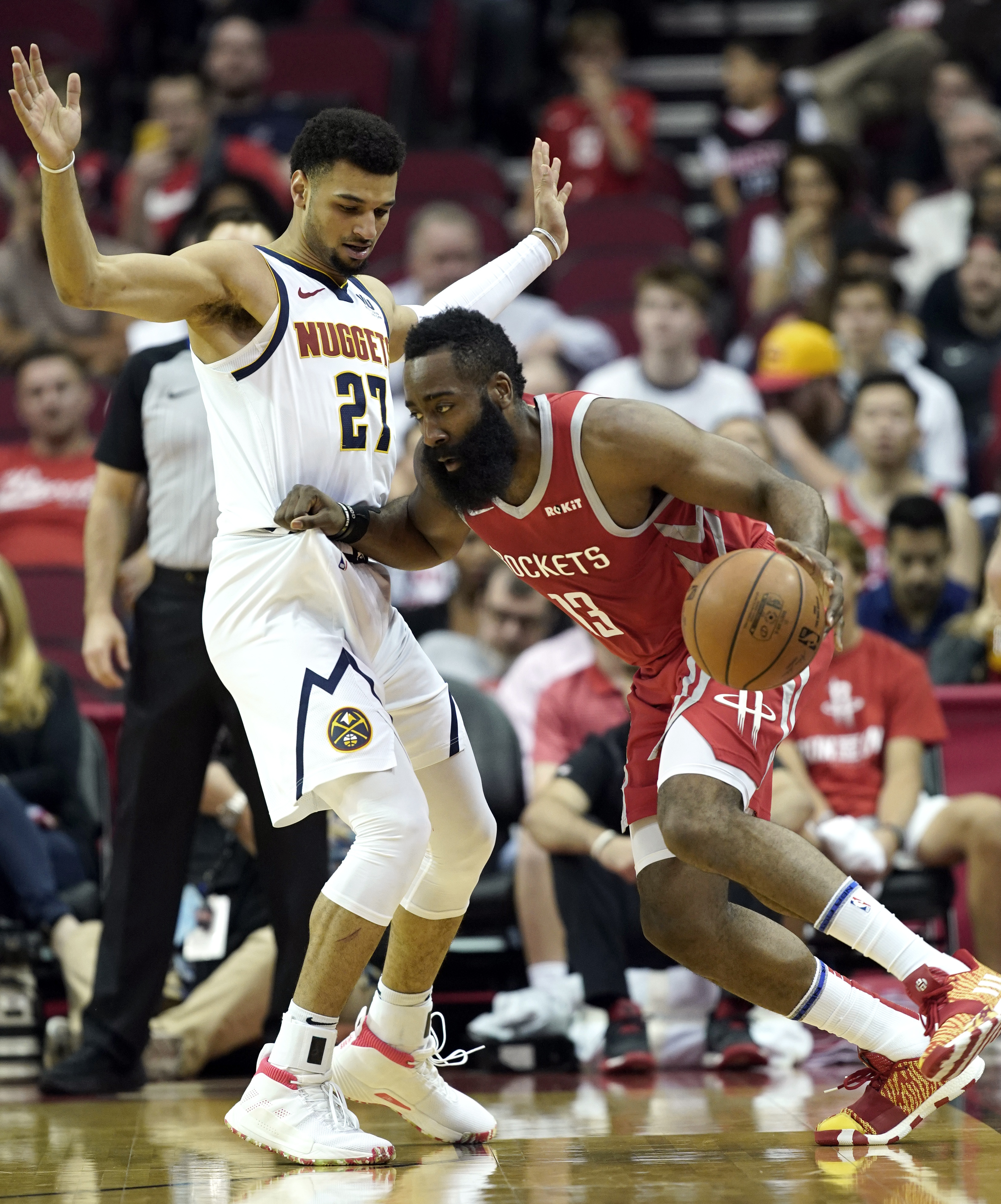Harden’s 38 helps Rockets cruise past Nuggets 112-85