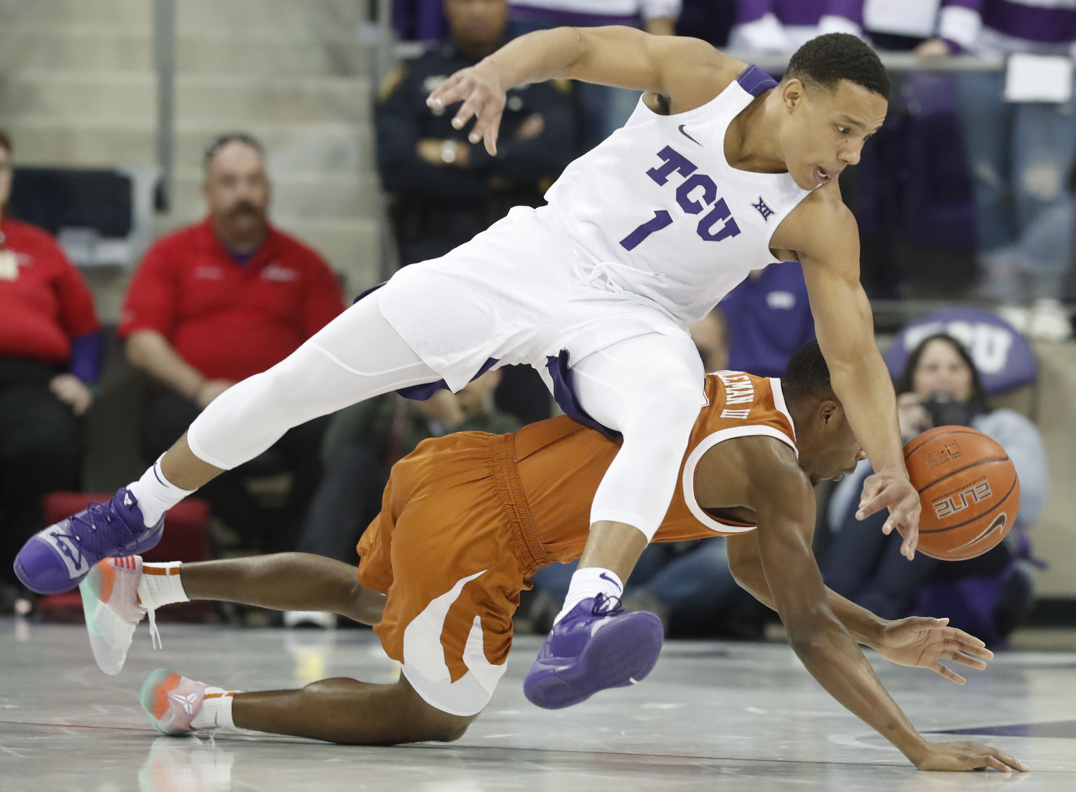 Bane’s 17, Noi’s double-double carry TCU past Texas 65-61