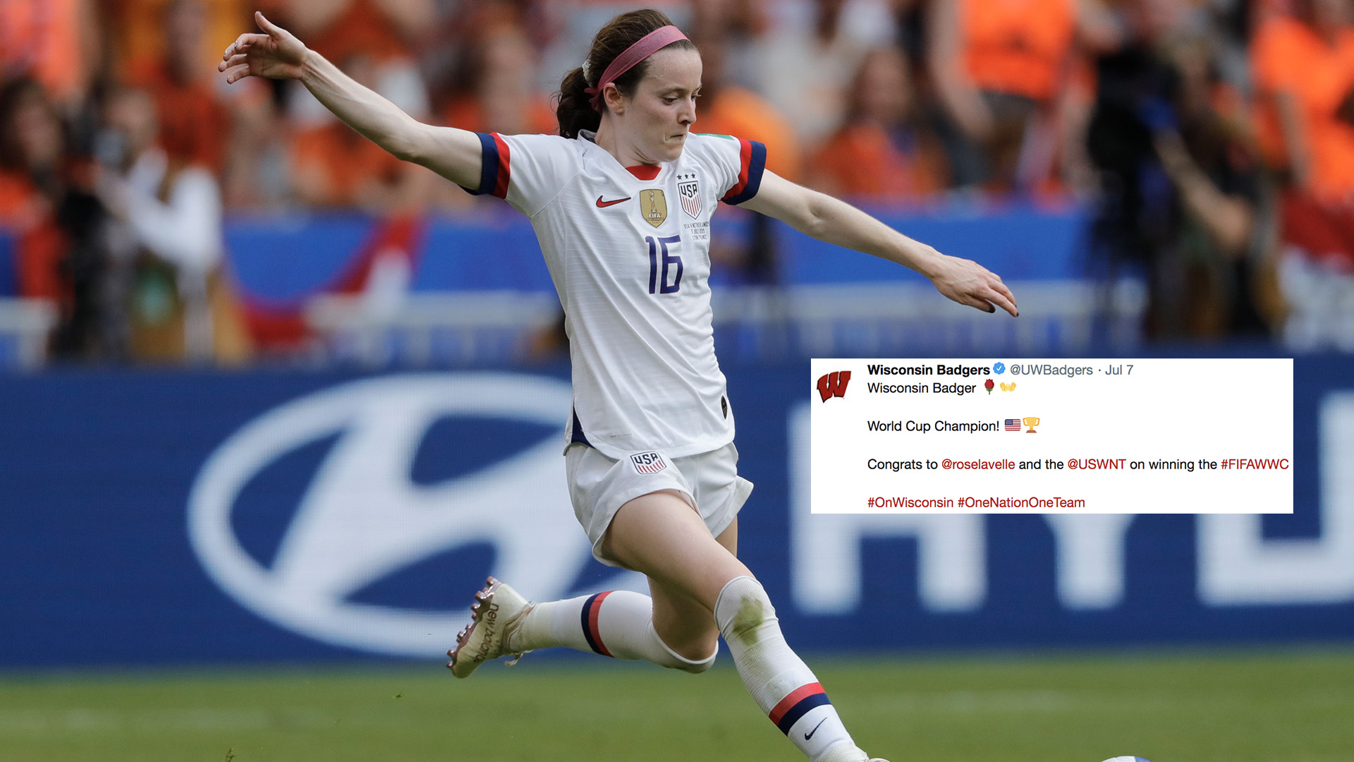 Top Tweets: Former Badger Rose Lavelle shines at World Cup