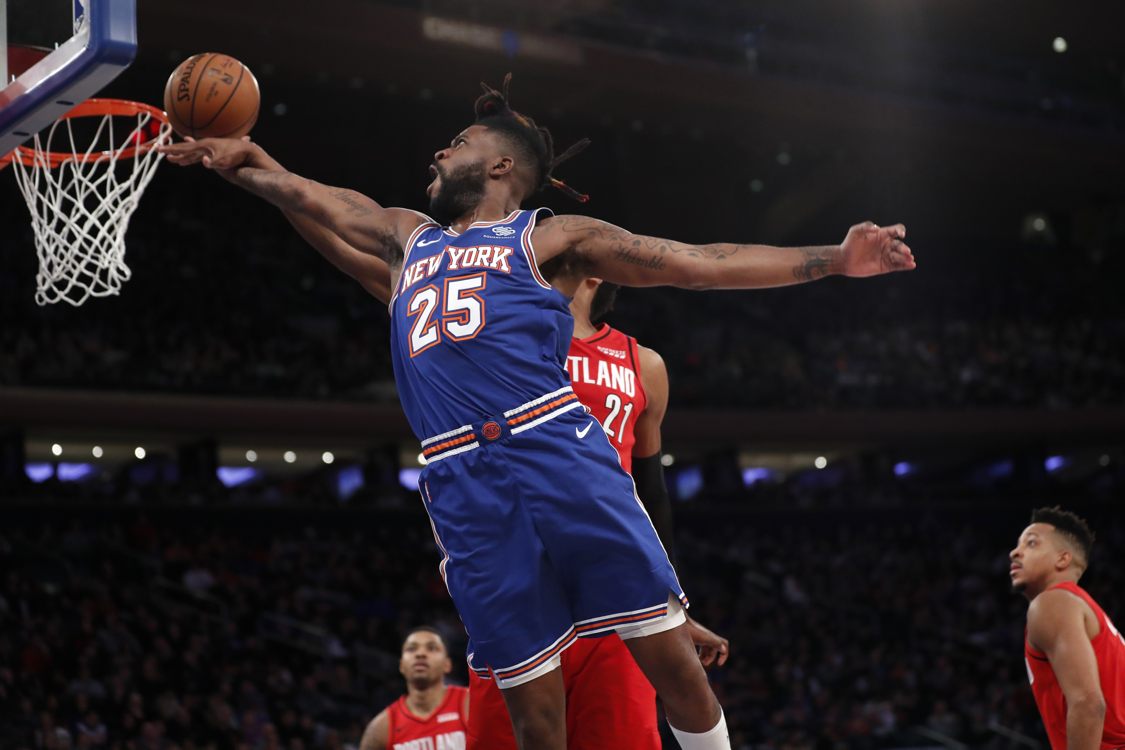 Knicks beat Trail Blazers 117-93, spoil Carmelo’s return