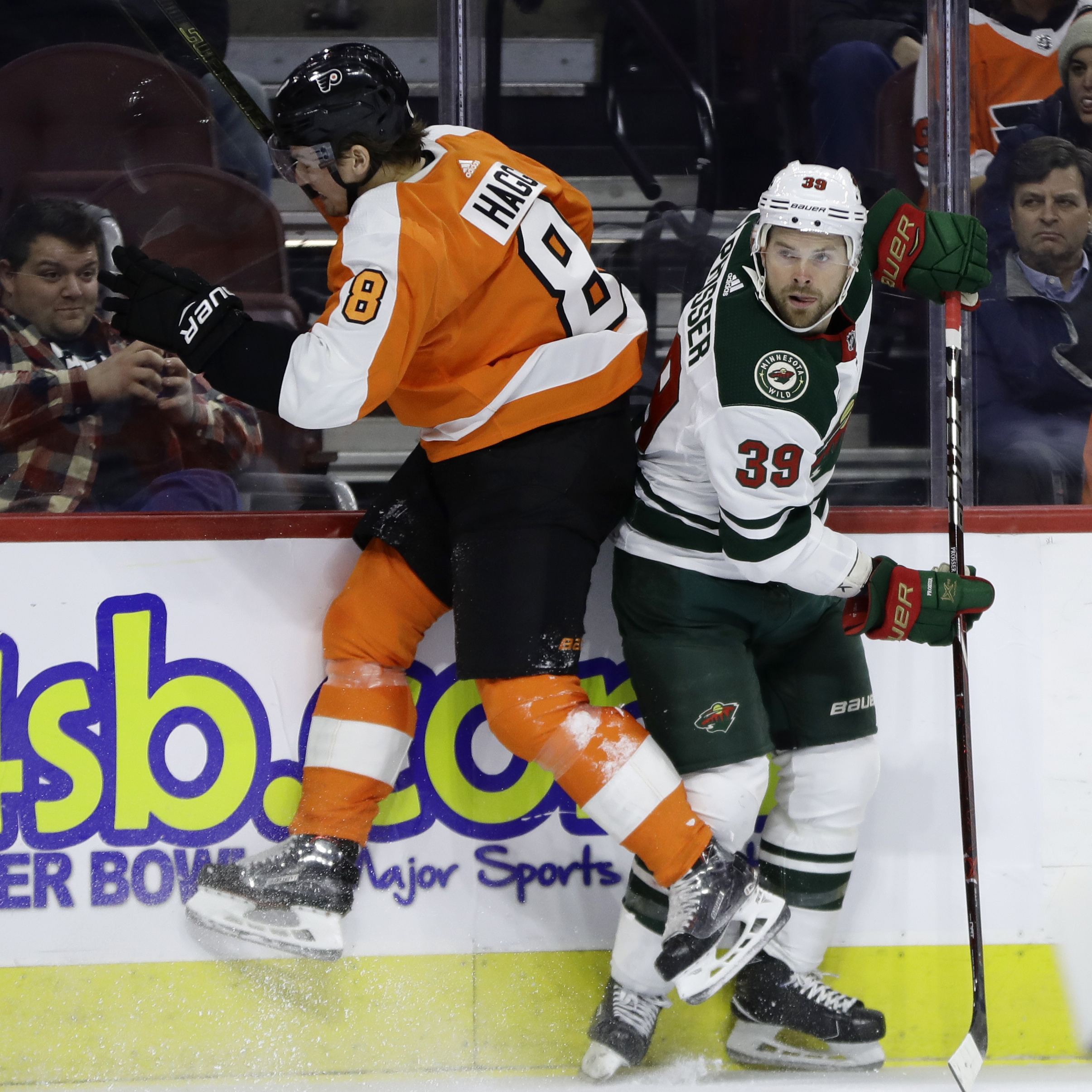 Flyers top Wild 7-4 for 2nd victory in last 11 games