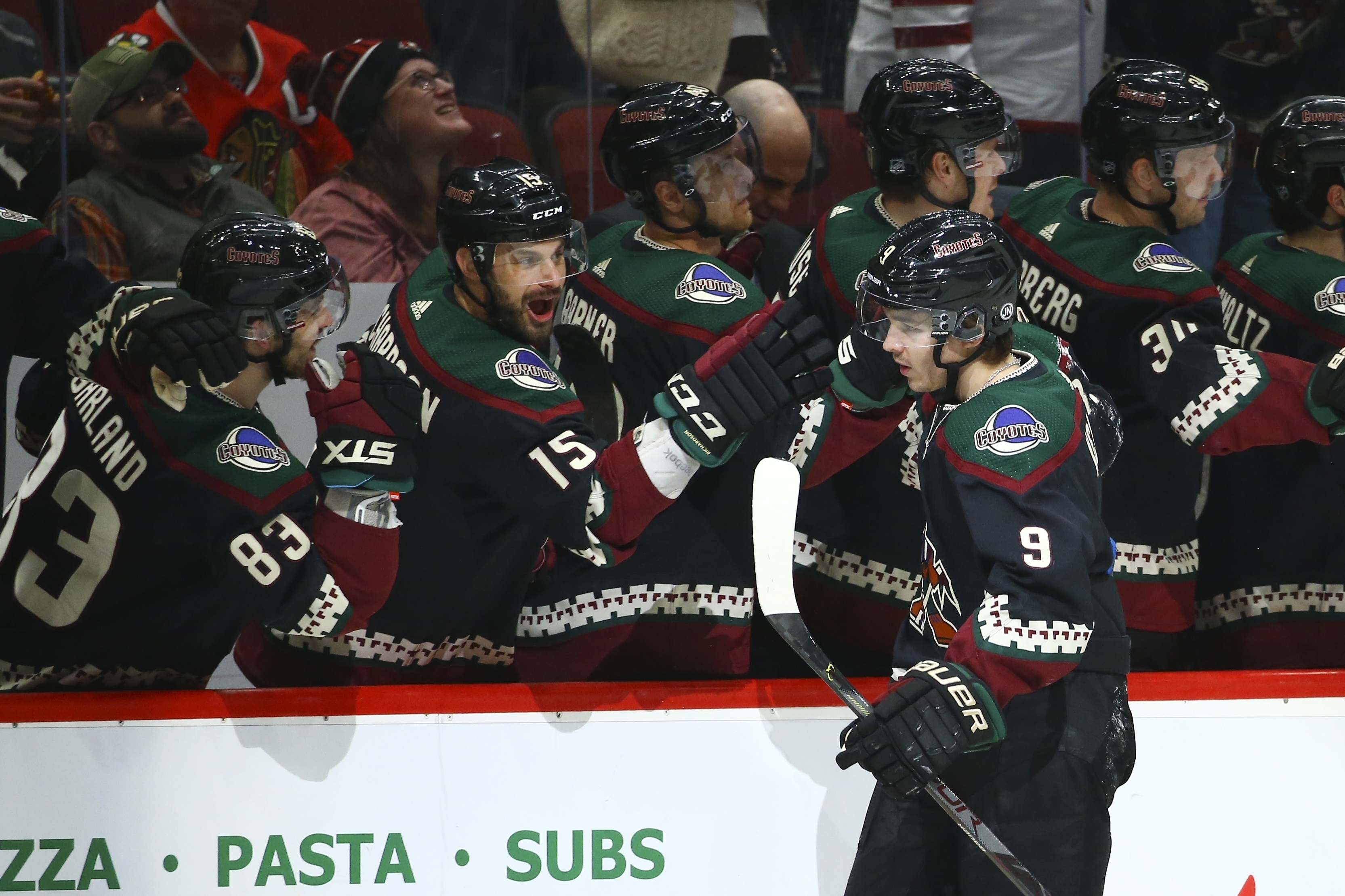 Keller scores twice, 1st-place Coyotes beat Blackhawks 5-2